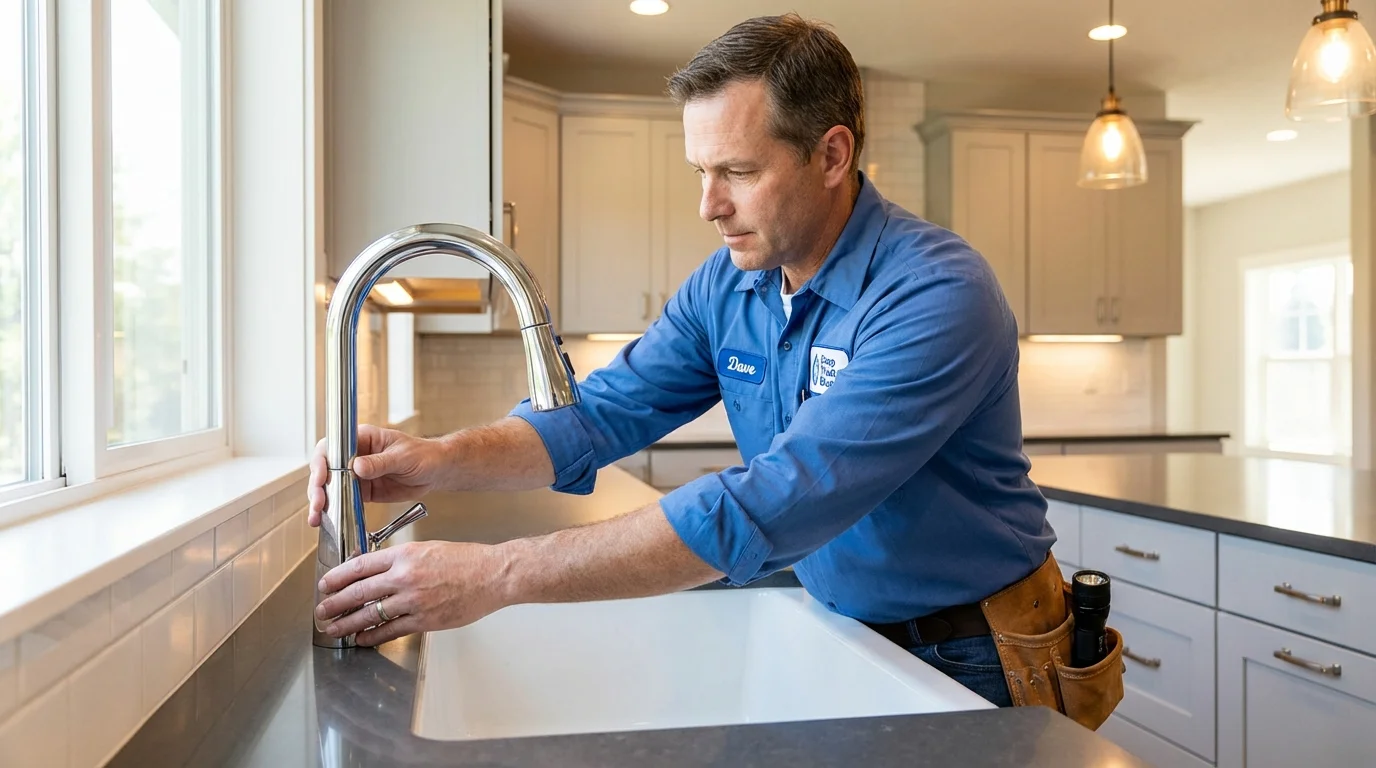 Kitchen faucet installation by Johns Plumbing LLC in Jacksonville